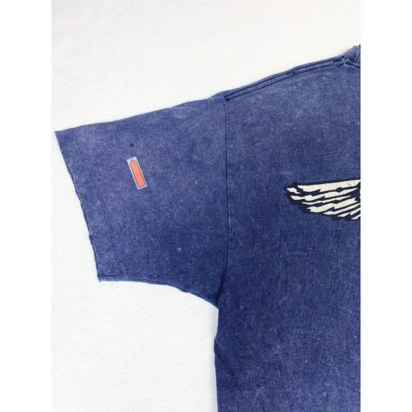 Vintage Maui and Sons T-Shirt Large Blue Tie Dye Stone Wash Single Stitch - Picture 10 of 11